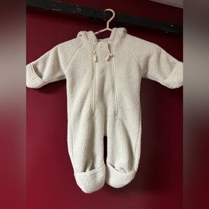LL Bean hooded fleece baby bunting